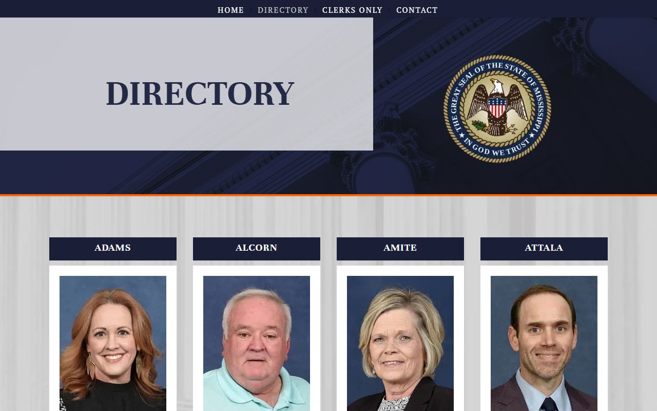 Issaquena County clerk listing for Ronda Delaney in the Mississippi Chancery Clerks Association directory